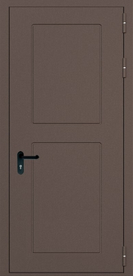 Однопольная дымогазонепроницаемая дверь eis60 с выдавленным рисунком (06)