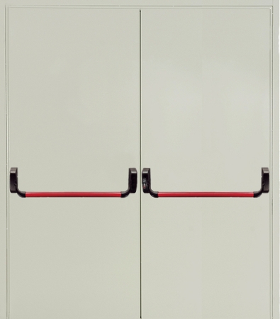 Двупольная глухая дверь Антипаника «Push-bar» EI 60 RAL 9018 (06)
