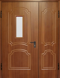 Полуторная дверь со стеклопакетом EI 60 № 7