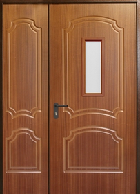 Полуторная дверь со стеклопакетом EI 60 № 7