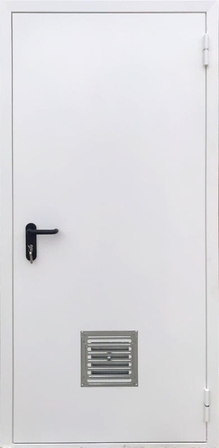 Однопольные двери с вентиляцией (грунт) RAL 9018