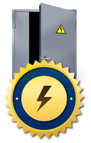 Дверь в электрощитовую