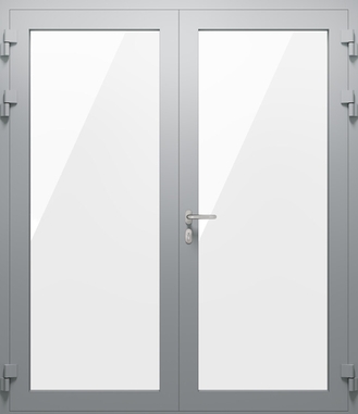 Двупольная алюминиевая противопожарная дверь EIW 60 (05)