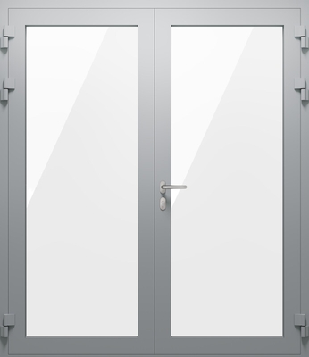 Двупольная алюминиевая противопожарная дверь EIW 60 (05)