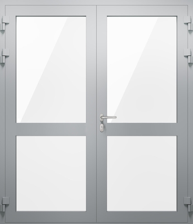 Двупольная алюминиевая противопожарная дверь EIW 60 (06)