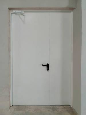 Двупольная дверь на запасном выходе