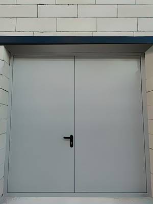 Двупольная дверь с обратной стороны (коттеджный поселок, Истринский р-н)