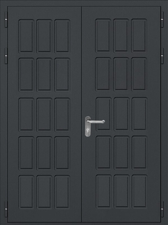 Двупольная глухая дверь ei30 с выдавленным рисунком (07)