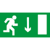 E09 Указатель двери эвакуационного выхода (правосторонний)