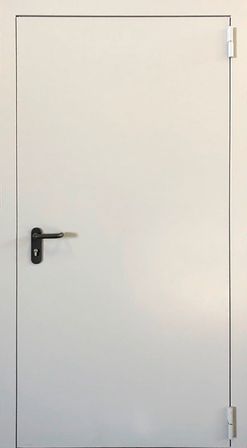 Однопольные дымогазонепроницаемые двери порошковое напыление