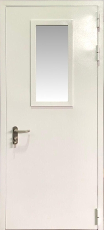 Однопольная остекленная дверь EI 60 RAL 9016 (04)
