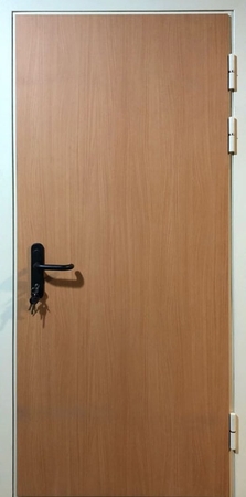 Однопольная противопожарная глухая дверь МДФ EI 60 № 13