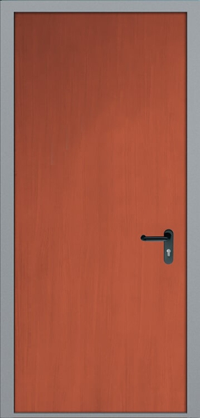 Однопольная глухая противопожарная дверь ei60 с выдавленным рисунком (29)