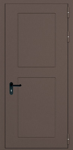 Однопольная дымогазонепроницаемая дверь eis60 с выдавленным рисунком (06)