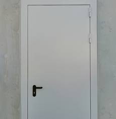Огнестойкая дверь, фото спереди (коттеджный поселок, Истринский р-н)