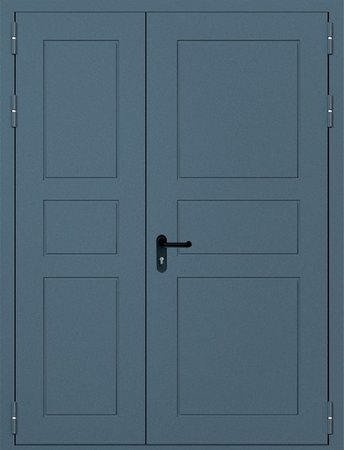 Полуторная глухая дверь ei60 с выдавленным рисунком (07)