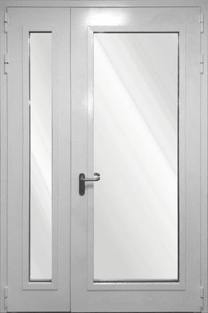 Полуторная дверь с остеклением более 25% EIW 60 RAL 9016 (11)