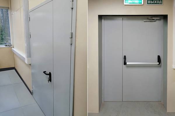 Полуторопольная дверь «антипаника» (АО «ГНЦ РФ ТРИНИТИ»)
