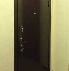 Техническая дверь черного цвета