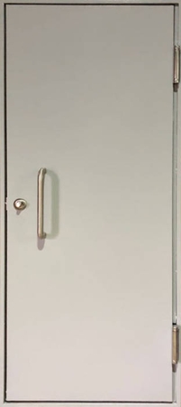 Однопольная техническая дверь с маятниковыми петлями