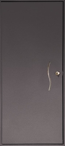 Техническая однопольная дверь с выдавленным рисунком